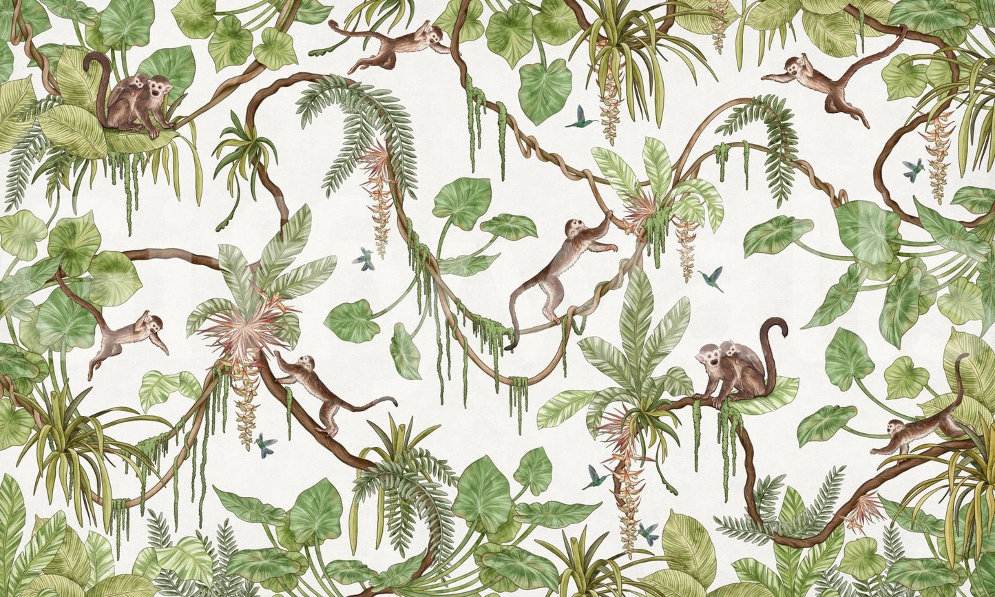 Monkey Business Wall Mural