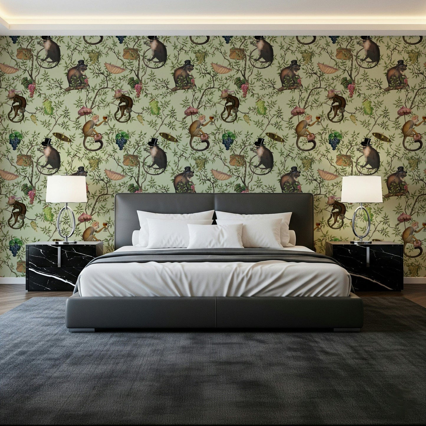 A Primate's Afternoon Tea Wallpaper‚Å†