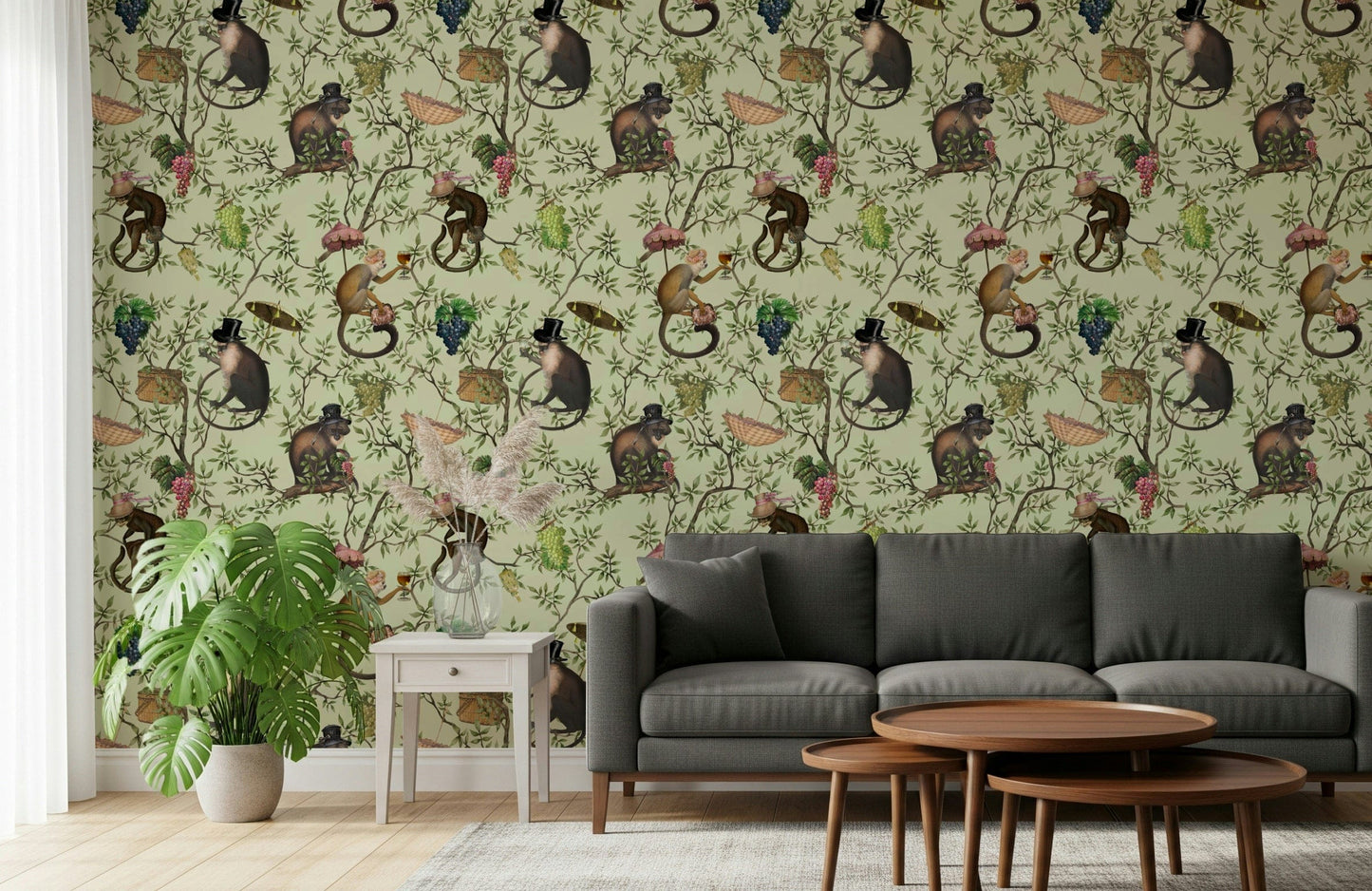 A Primate's Afternoon Tea Wallpaper‚Å†
