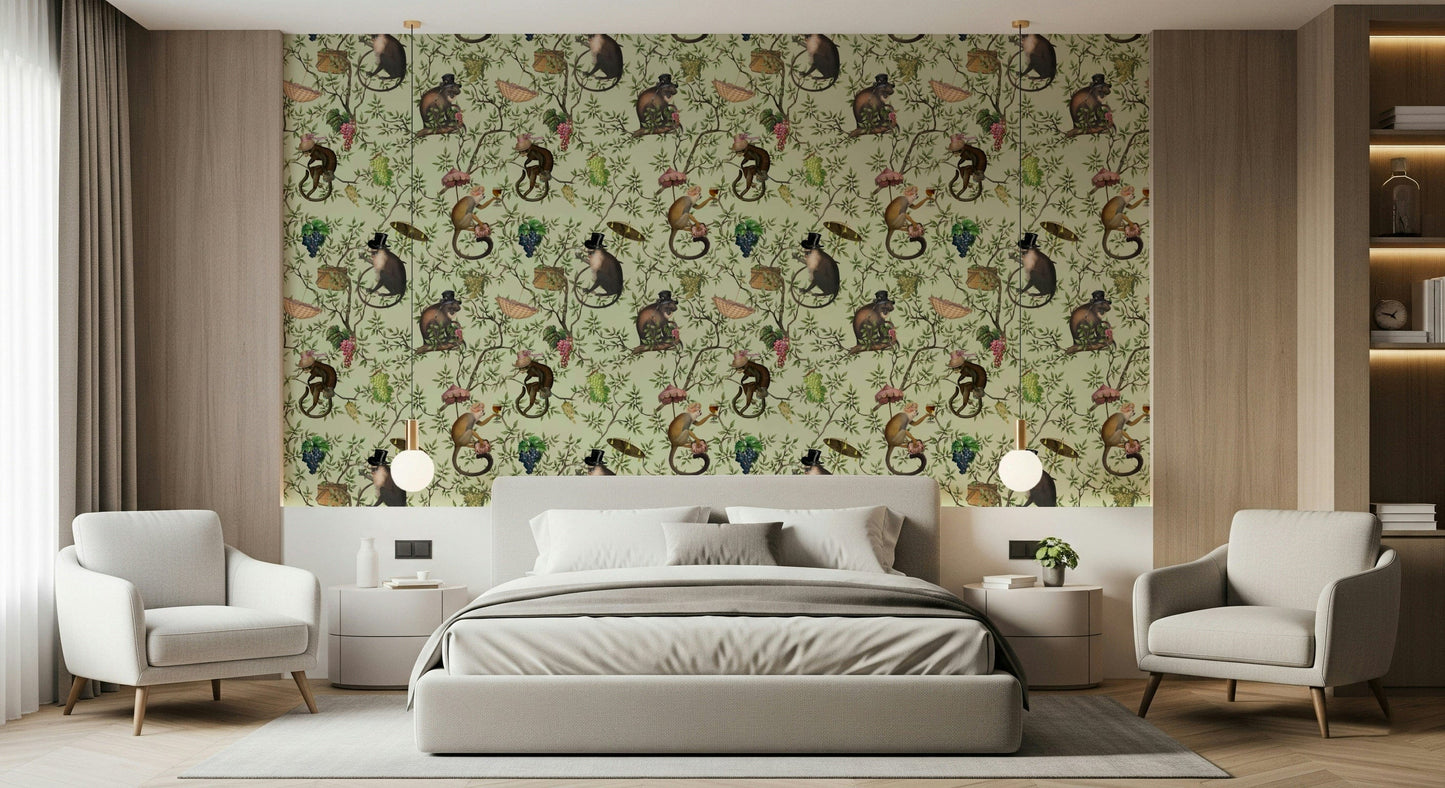 A Primate's Afternoon Tea Wallpaper‚Å†
