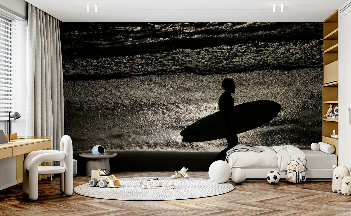 A detail shot of the sea foam and rock textures.

