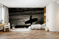 A detail shot of the sea foam and rock textures.

