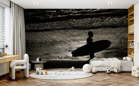 A detail shot of the sea foam and rock textures.

