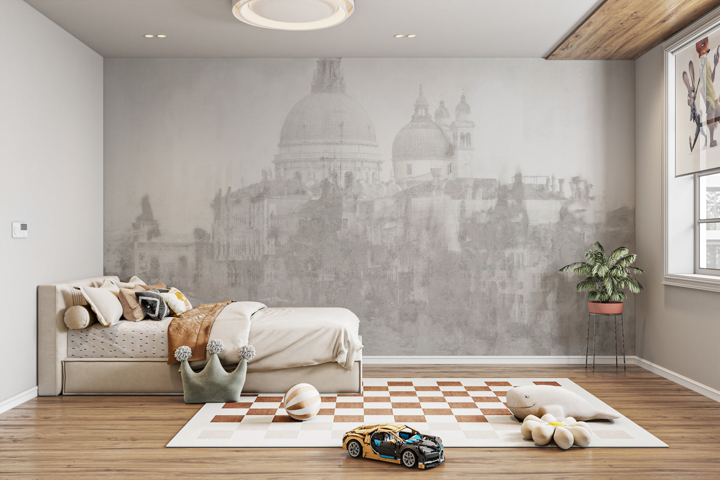 Yksivärinen Venetsian kaupunkikuva taustakuva