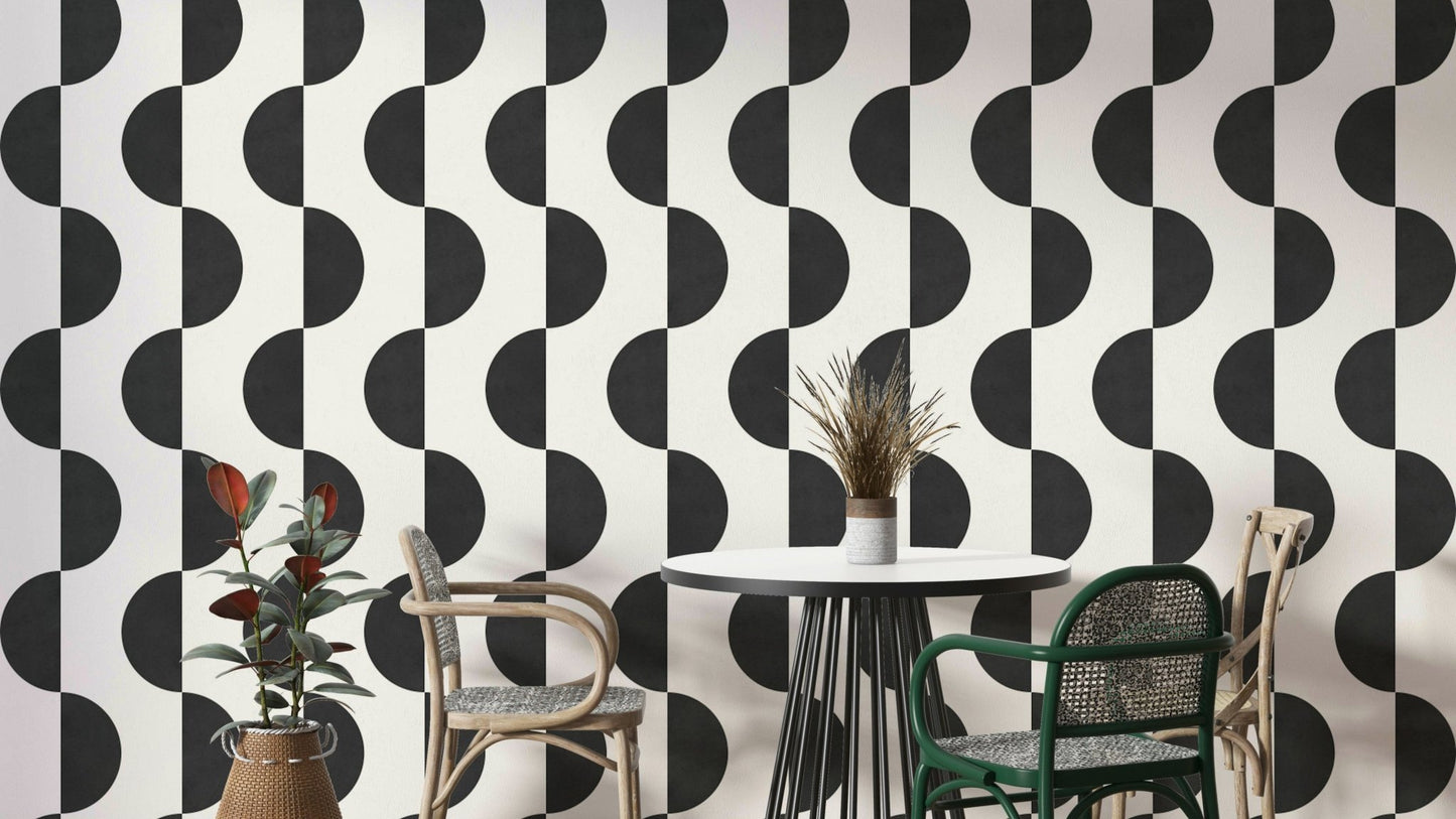 The design features soft, flowing lines that create a sense of movement.

