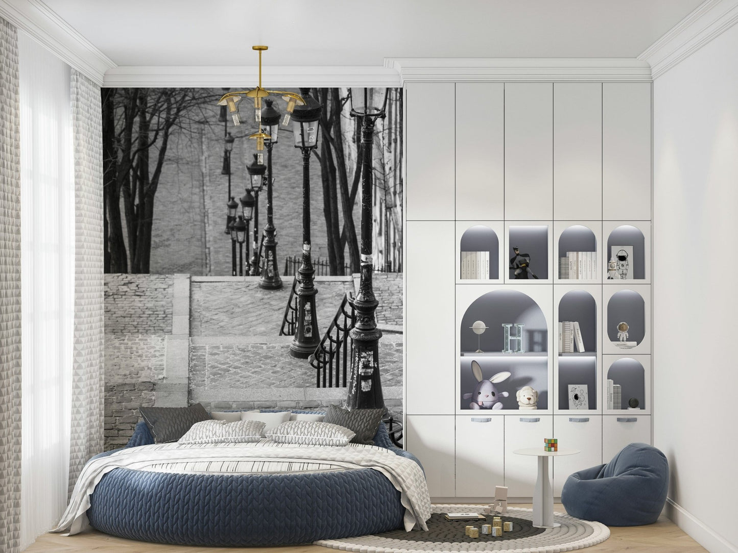 Montmartre steps Wall Mural