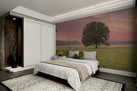 An artistic nature inspired mural for home decor.

