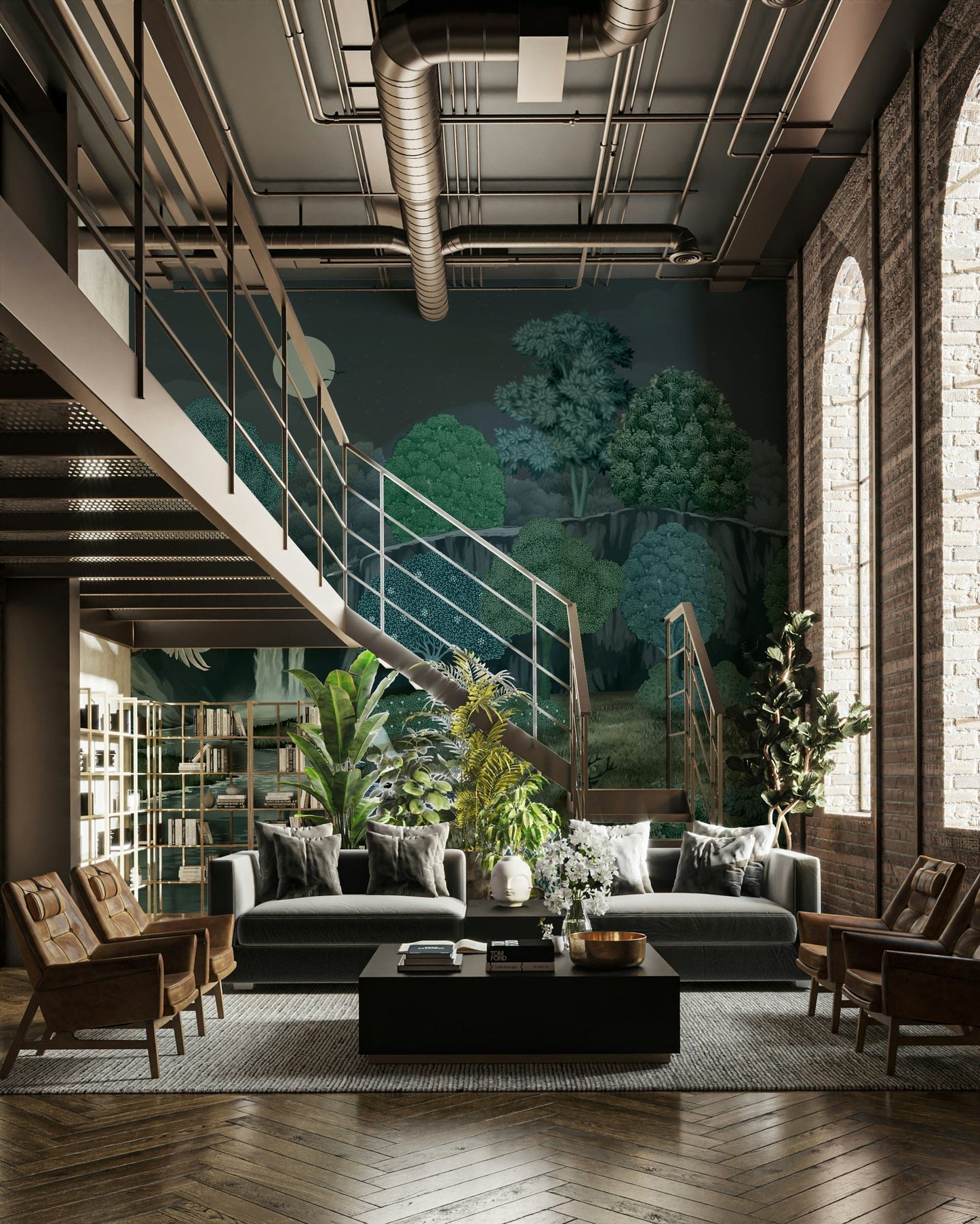 The design has a beautiful, artistic aesthetic.

