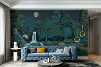 The colors are gentle and cool, with a muted blue and gray palette.

