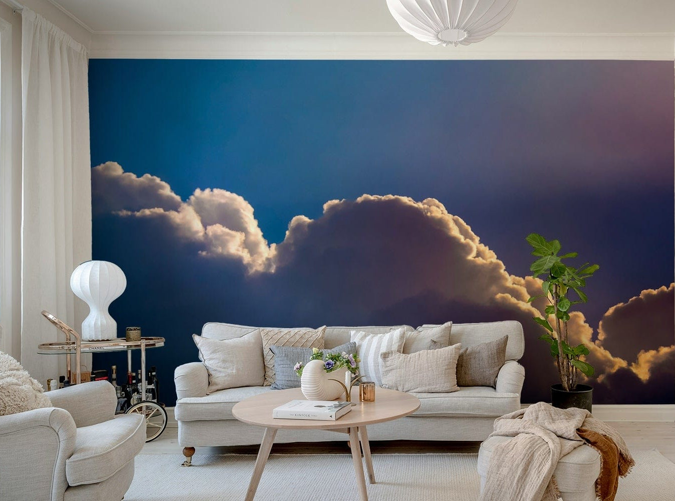 A serene sunrise scene wall mural for your decor.

