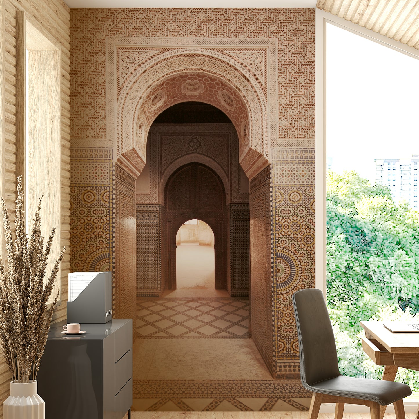 Elegant Moroccan wall art for luxe interiors

