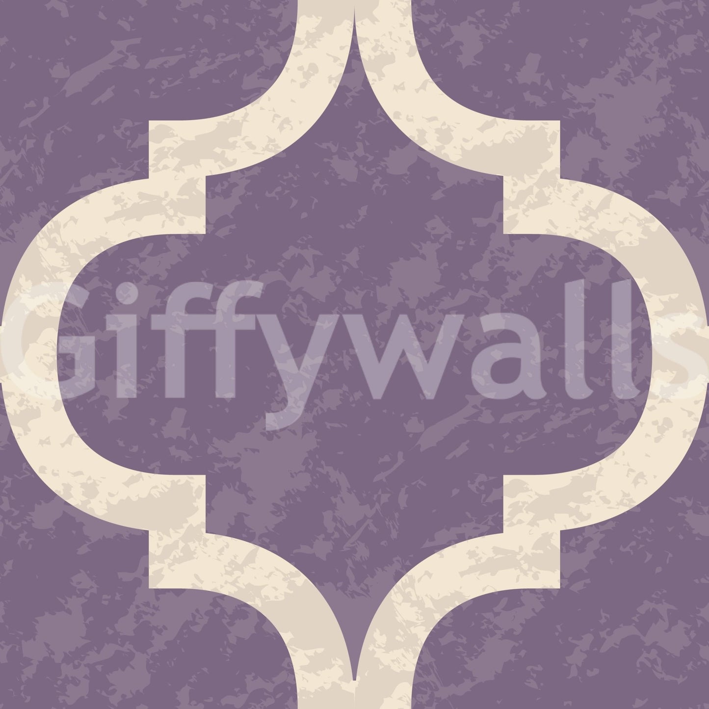 Textured-look grey purple trellis wallpaper for cozy interiors