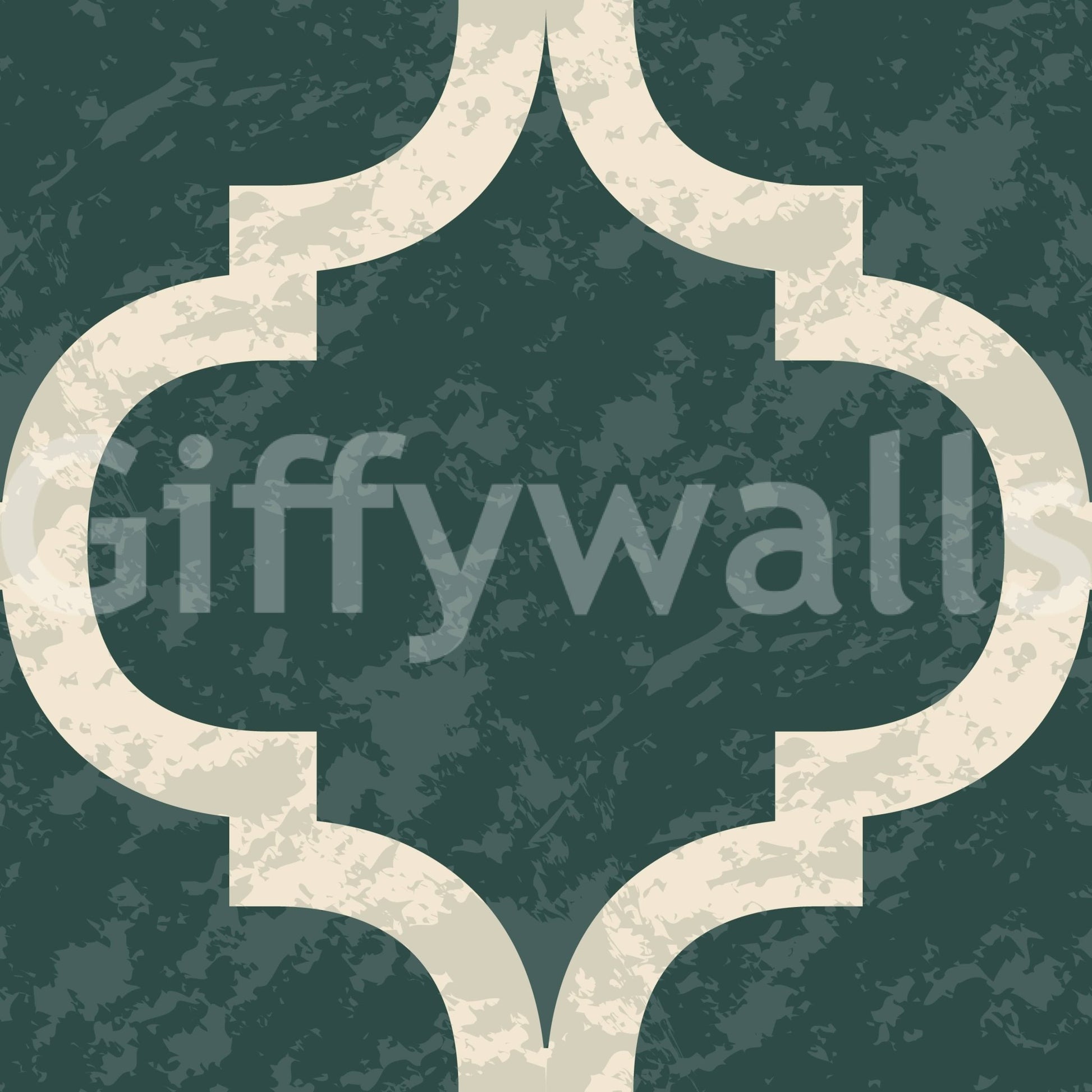 Textured-look ivy green trellis wallpaper for cozy interiors