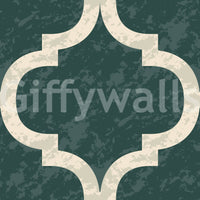 Textured-look ivy green trellis wallpaper for cozy interiors