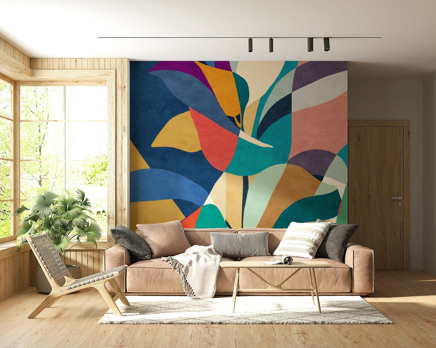 Mosaic Flora Wall Mural