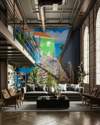 Wall mural featuring an artistic and charming design.

