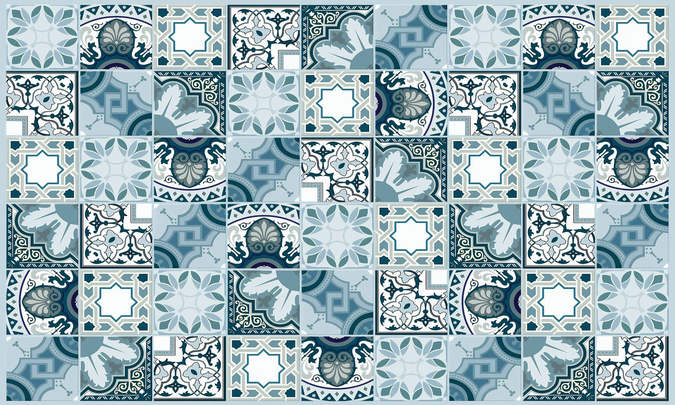 Mosaic Tile -taustakuva - sininen meri