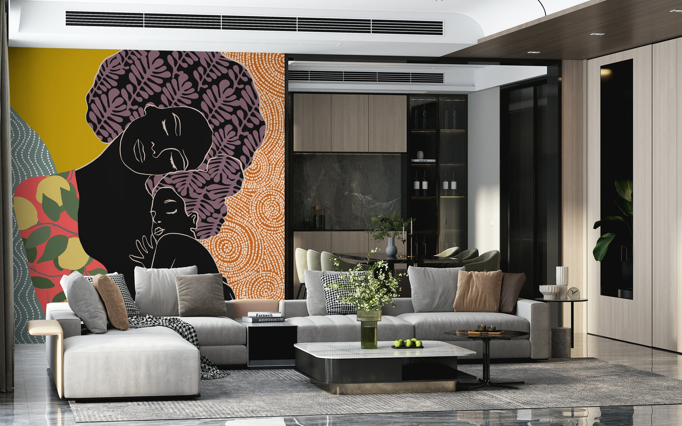 母の抱擁の壁画