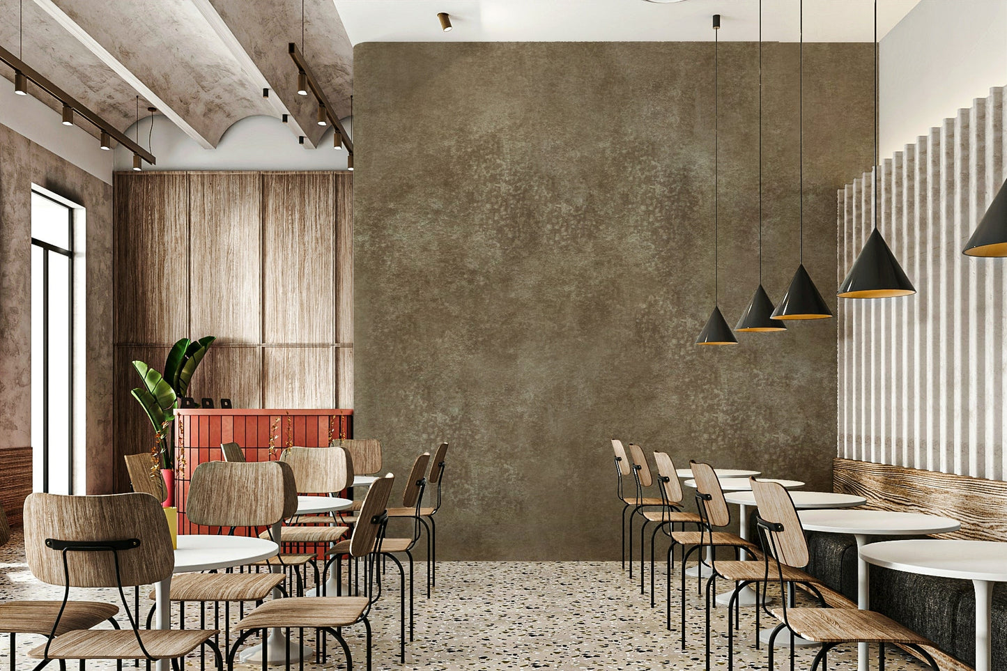 Caramel brown wall texture design
