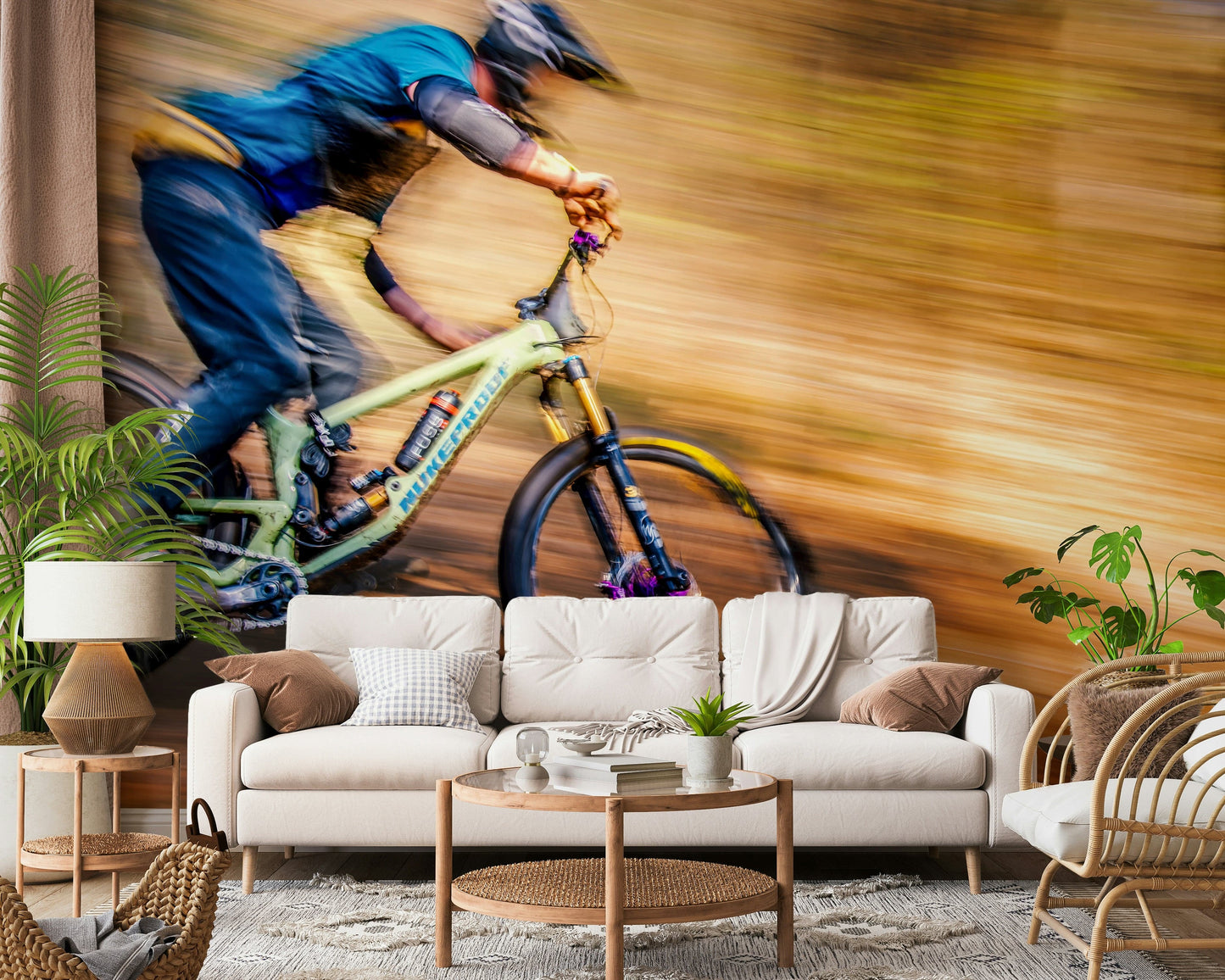 Mountain Bike Rush Wall Mural -2307006