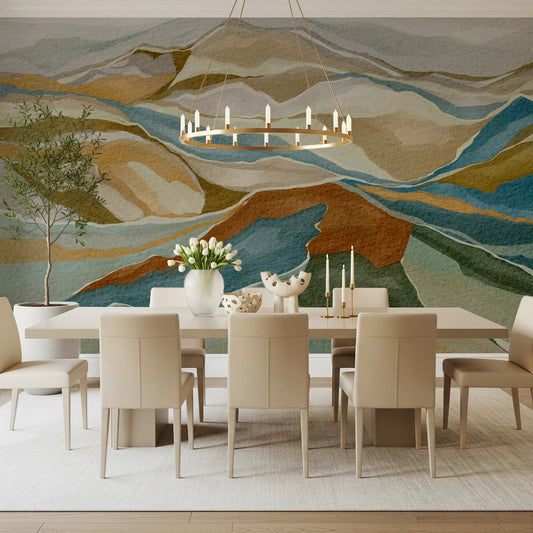 Mountain peaks Wall Mural