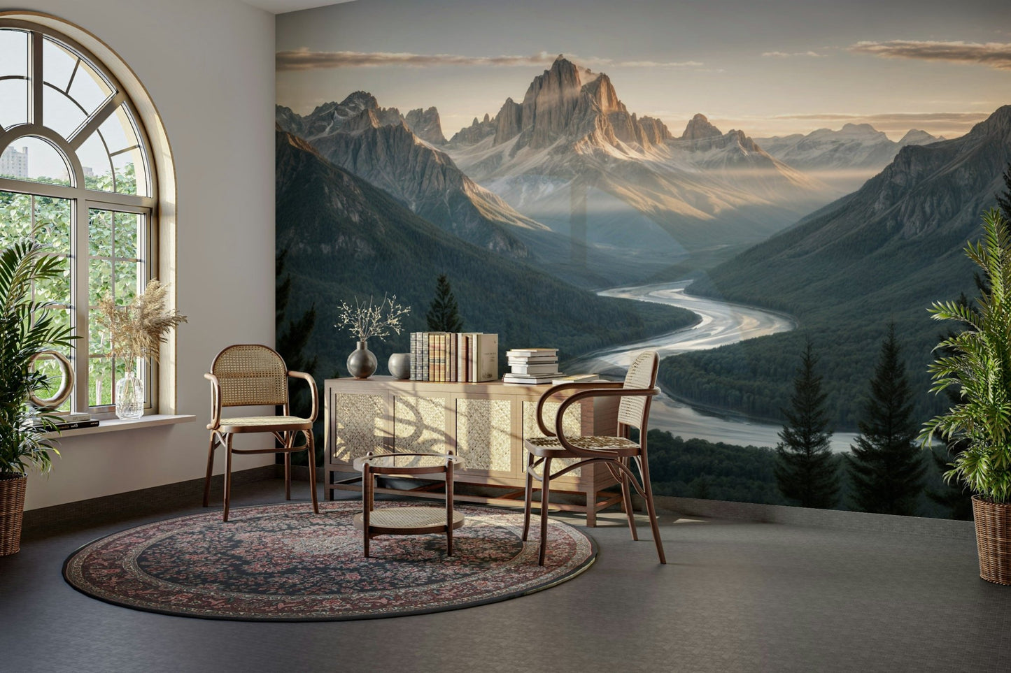 The image shows an artistic impression of a serene scene.

