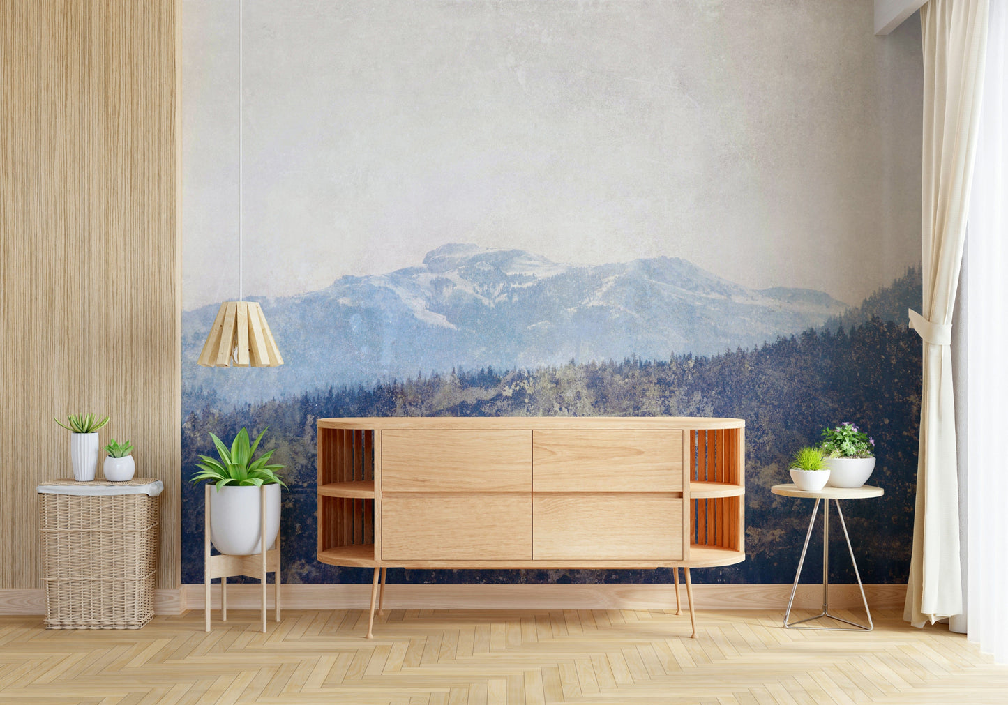 Mountain Vista Texture Wall Mural -2671432