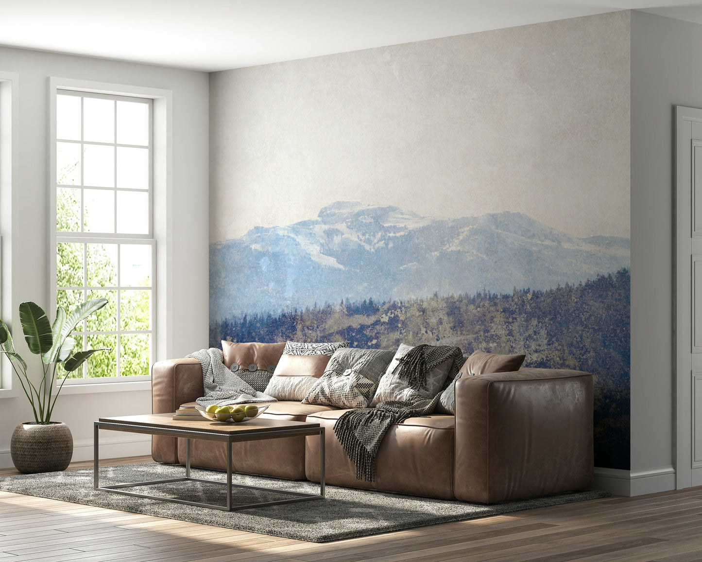 Mountain Vista Texture Wall Mural -2671432