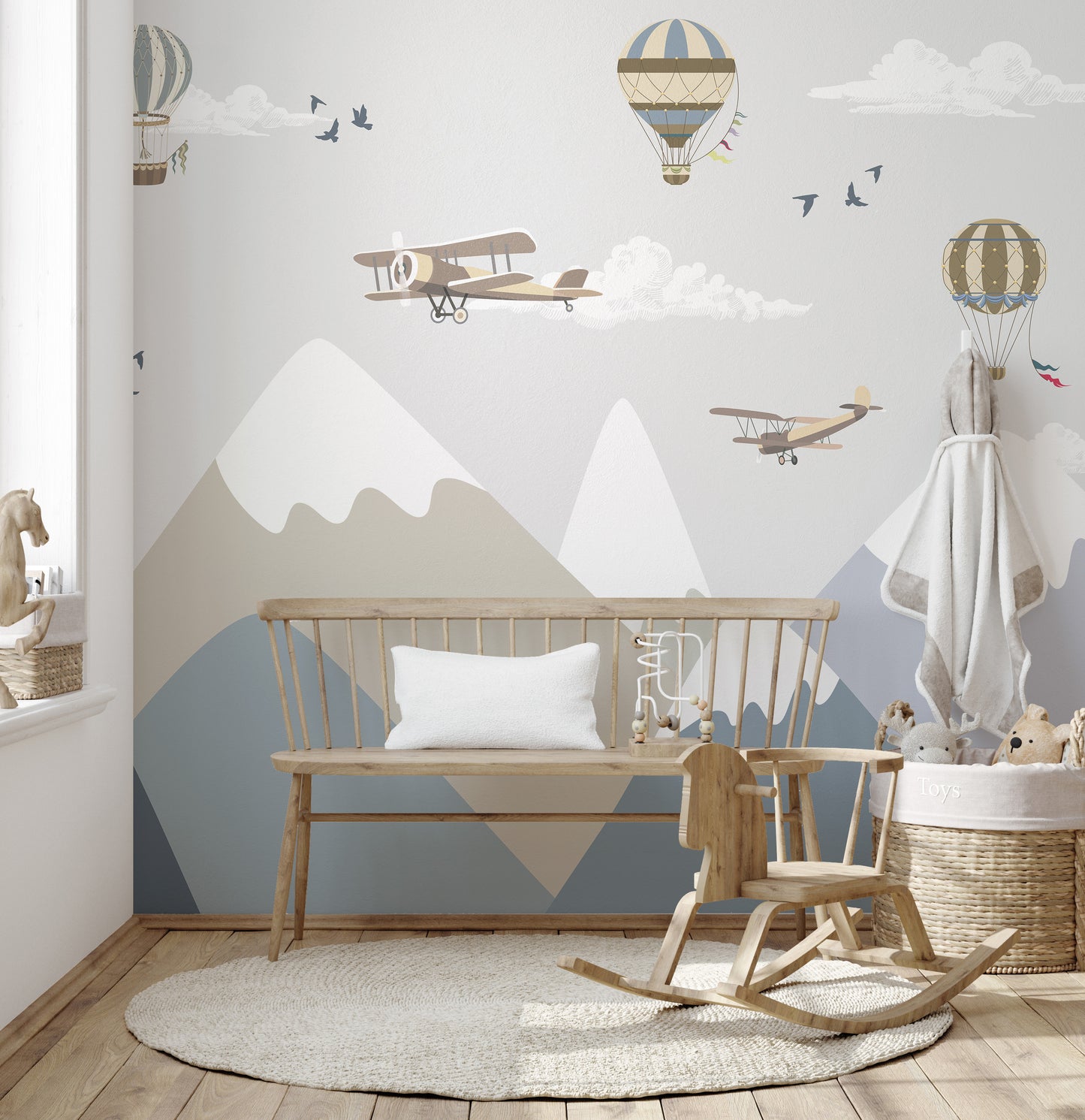 Mountains & sky Kids Wallpaper - Giffywalls