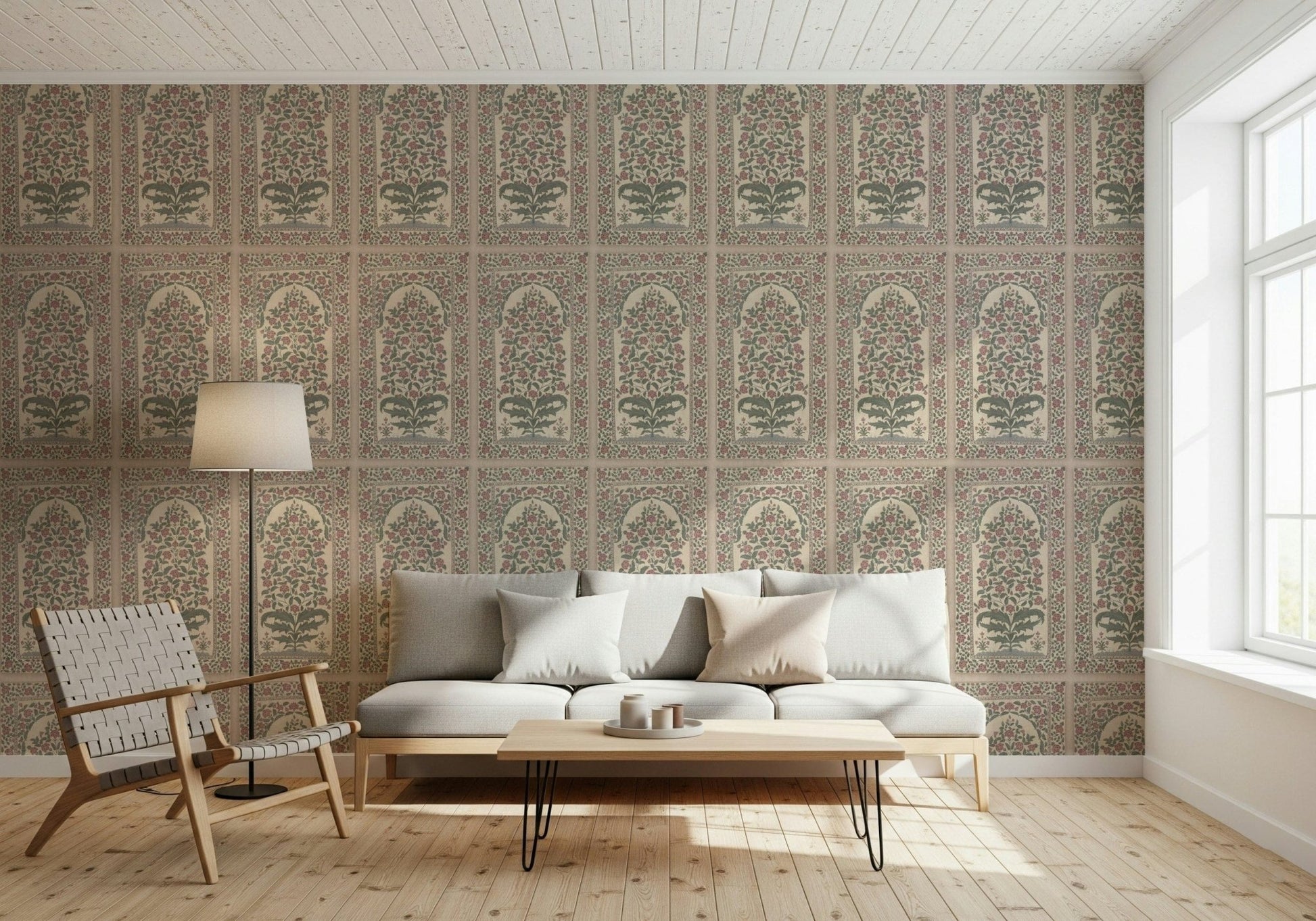 Removable Mughal art mural on a feature wall