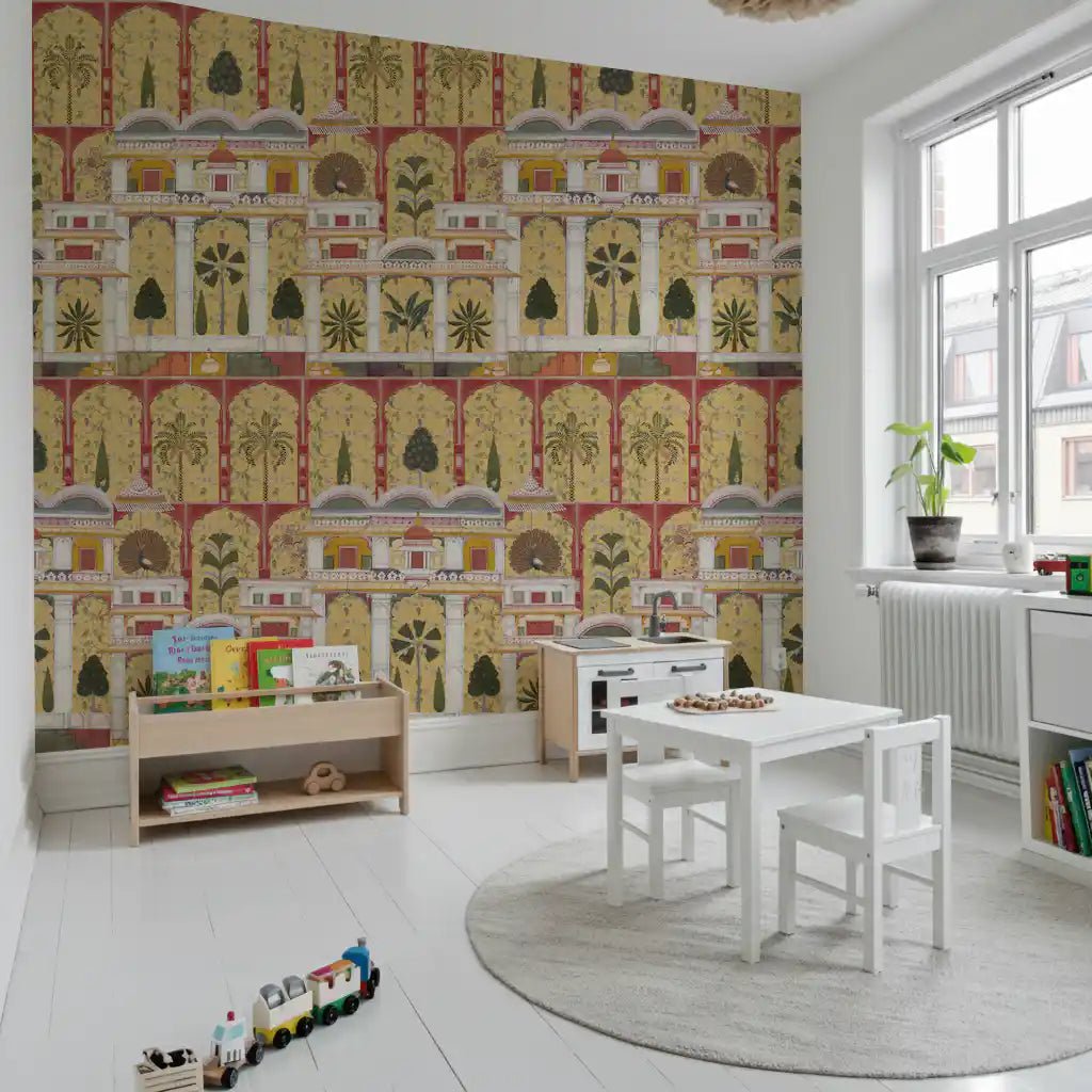 Mughal Garden Grandeur vægmaleri