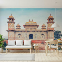 Mughal Majesty wallpaper for walls displaying vintage marble textures.