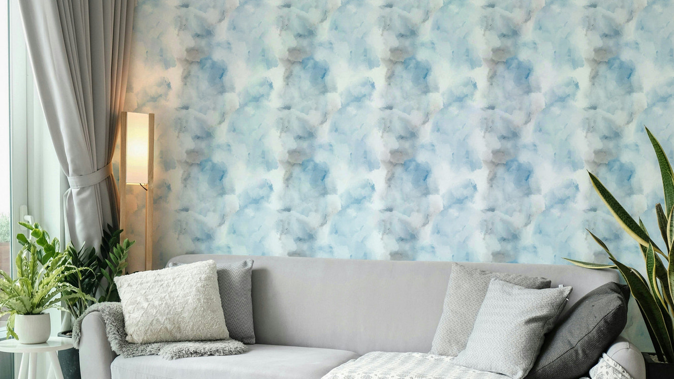 Mist & Sea waves wallpaper for walls.