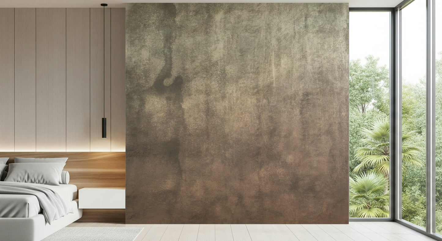 Earthy Textured Watercolour - Mushroom Wall Mural