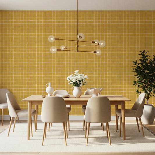 Mustard Gridlock Wallpaper⁠