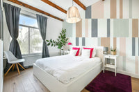 Elegant pastel tile wall mural for minimalist décor

