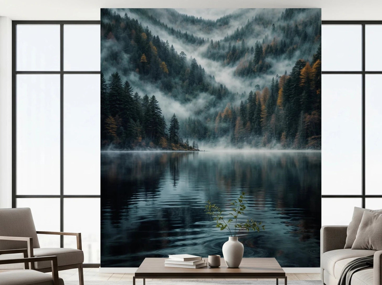 Mystic Lake Reflections Wall Mural