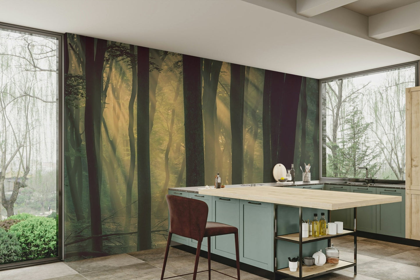 The mood is peaceful and serene.

