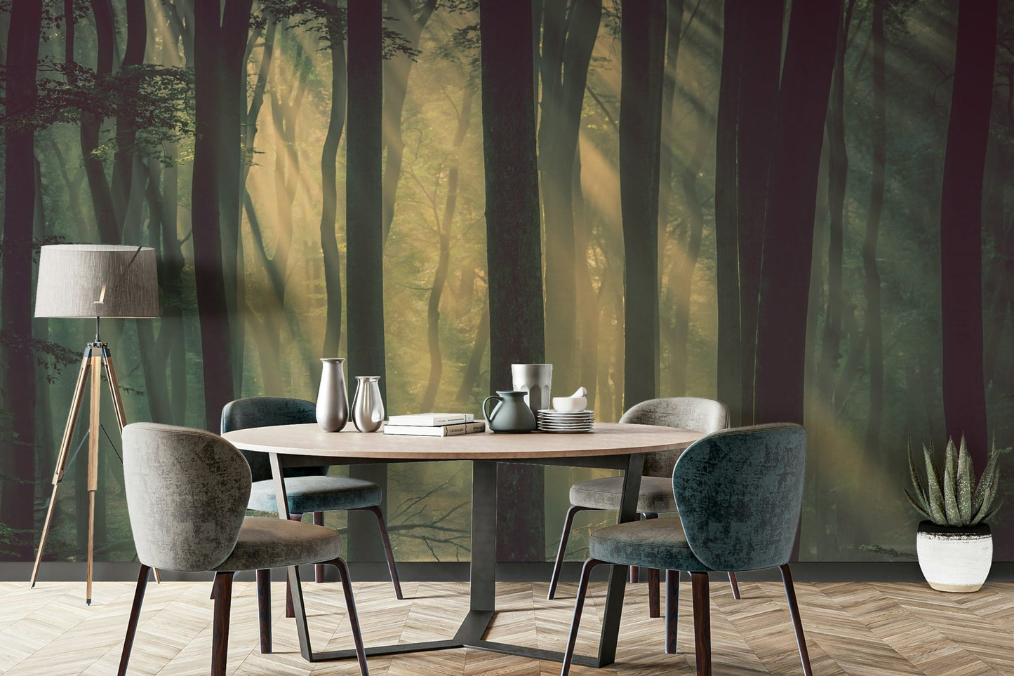 The composition is dynamic and full of depth.

