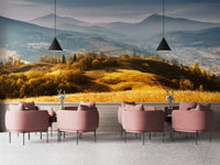 Natural Autumn Mountains Welly Wallpaper Mural - Giffywalls
