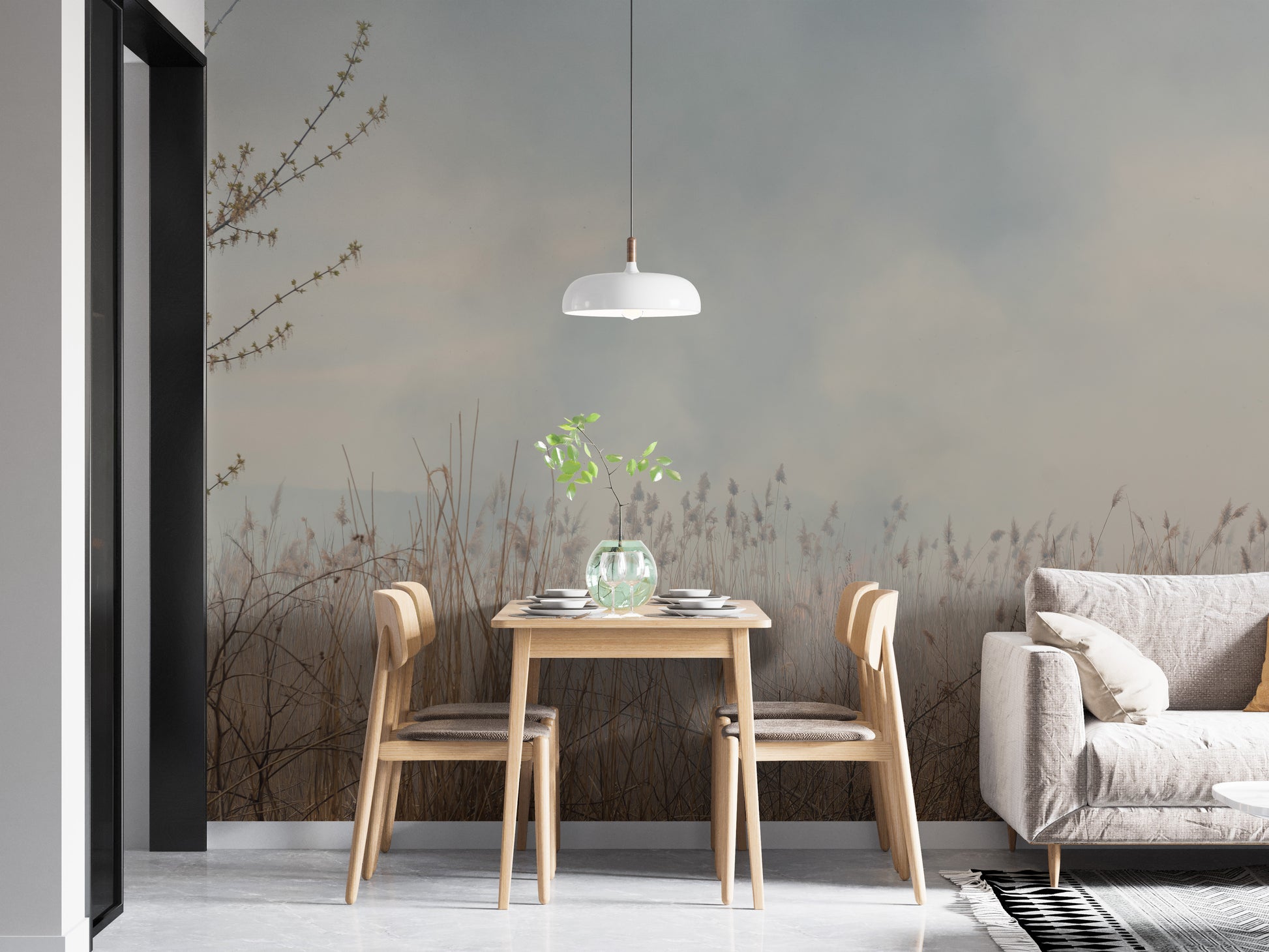 Natural Reeds Wallpaper Murals - Giffywalls
