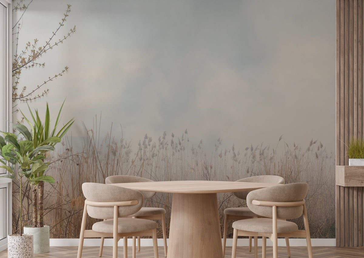Calm your walls with a reed mural