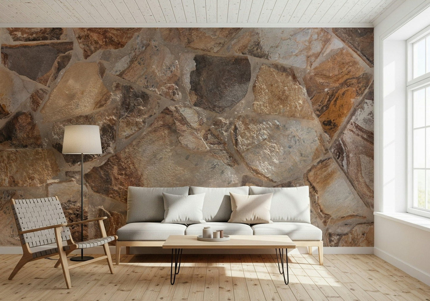 Fresque murale fusion pierre naturelle -2308537