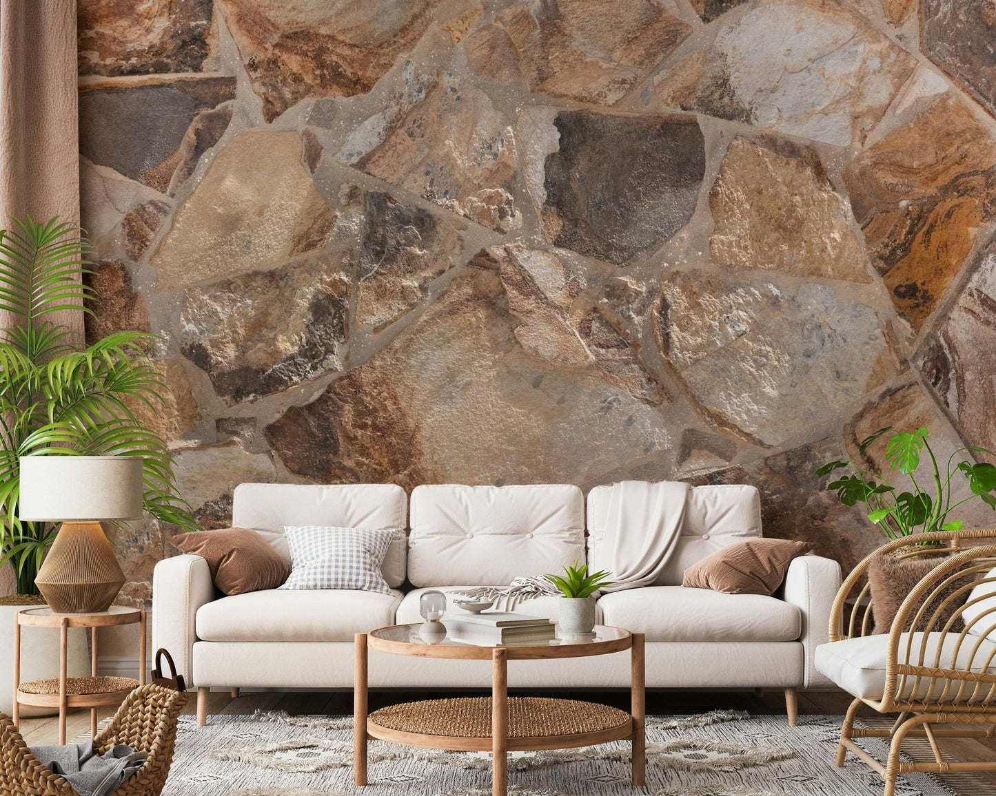 Fresque murale fusion pierre naturelle -2308537