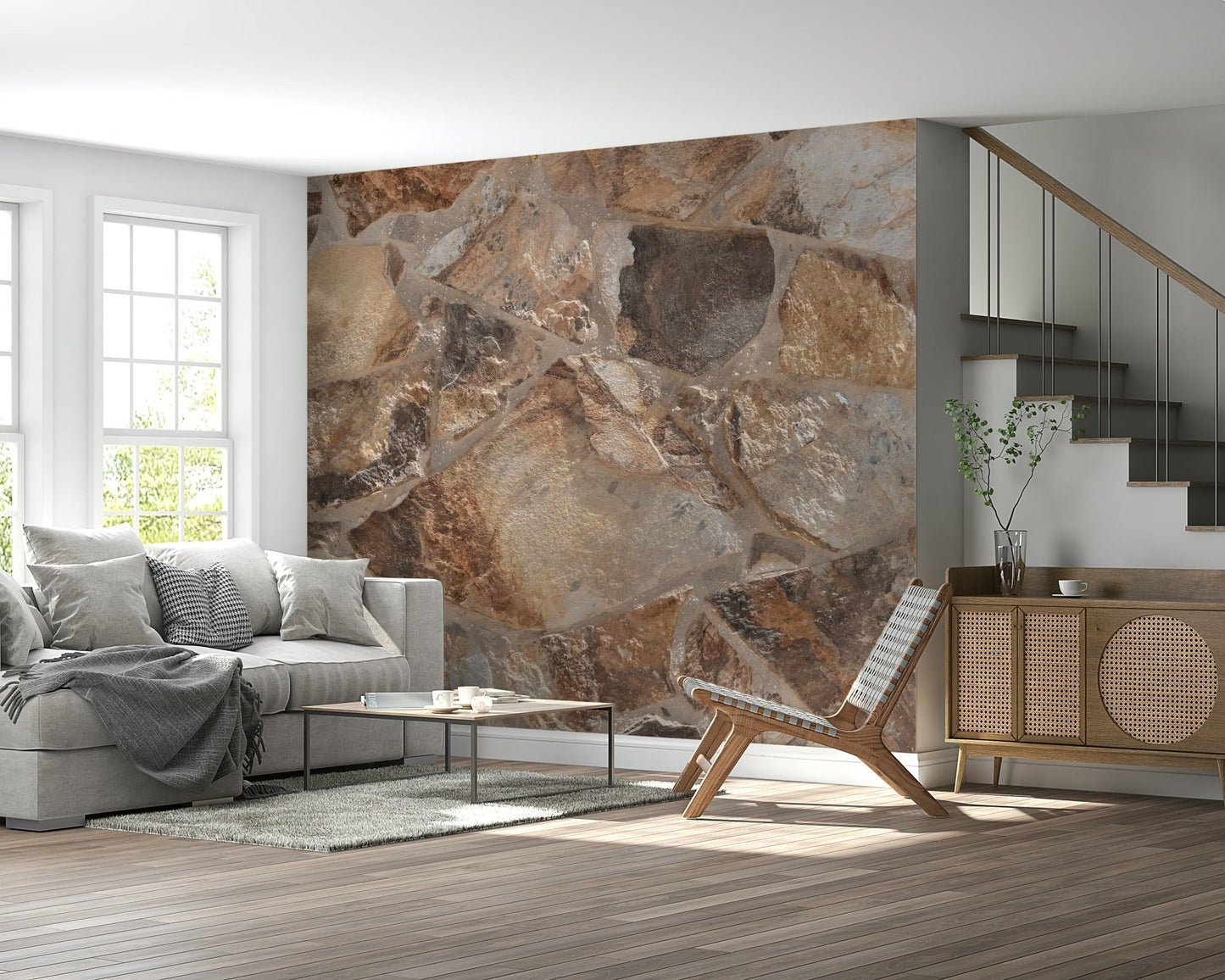 Fresque murale fusion pierre naturelle -2308537