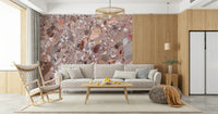 Pastel chips mosaic Stone surface wall mural.