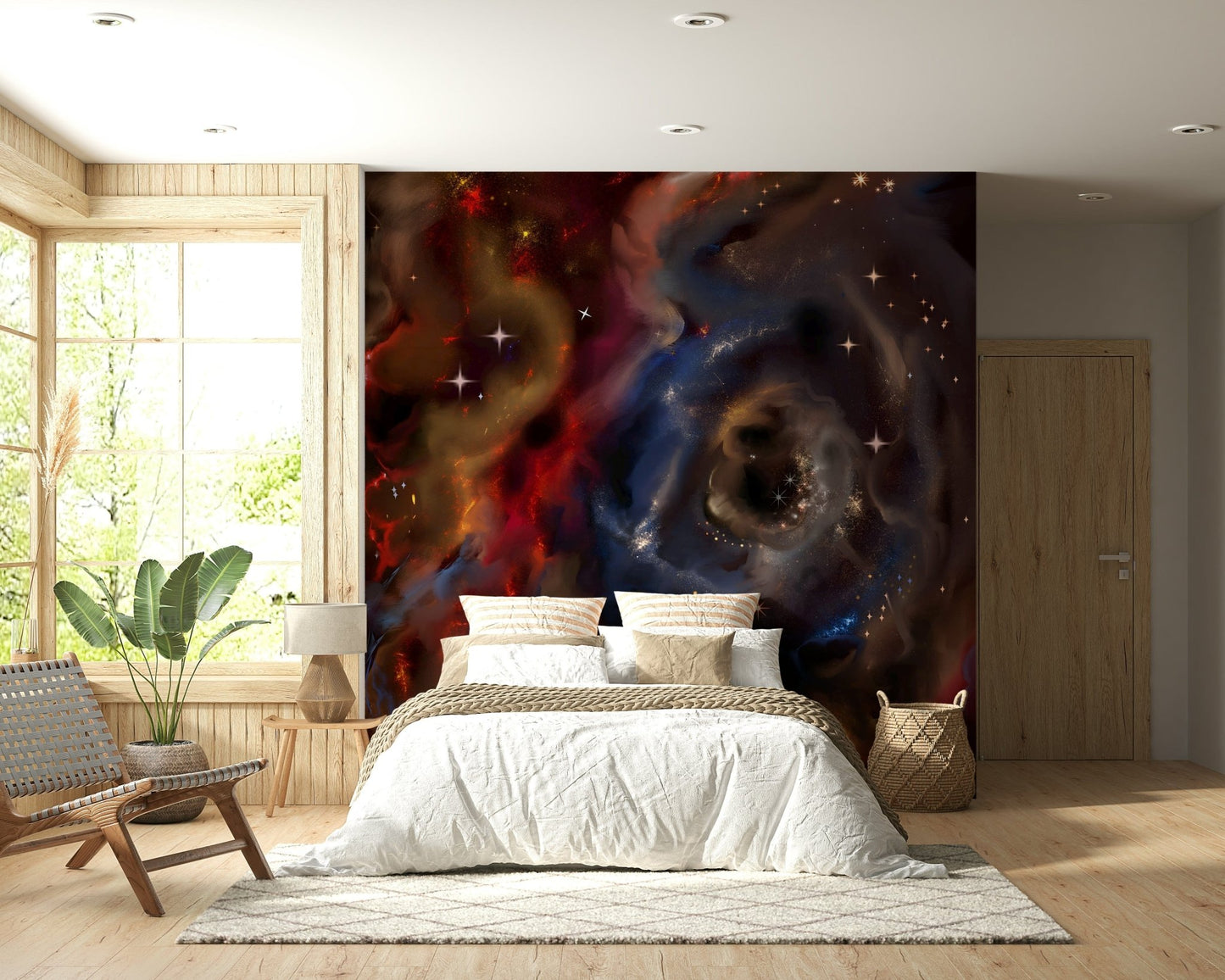 Artistic Nebulae Cascade deep sky view wallpaper.