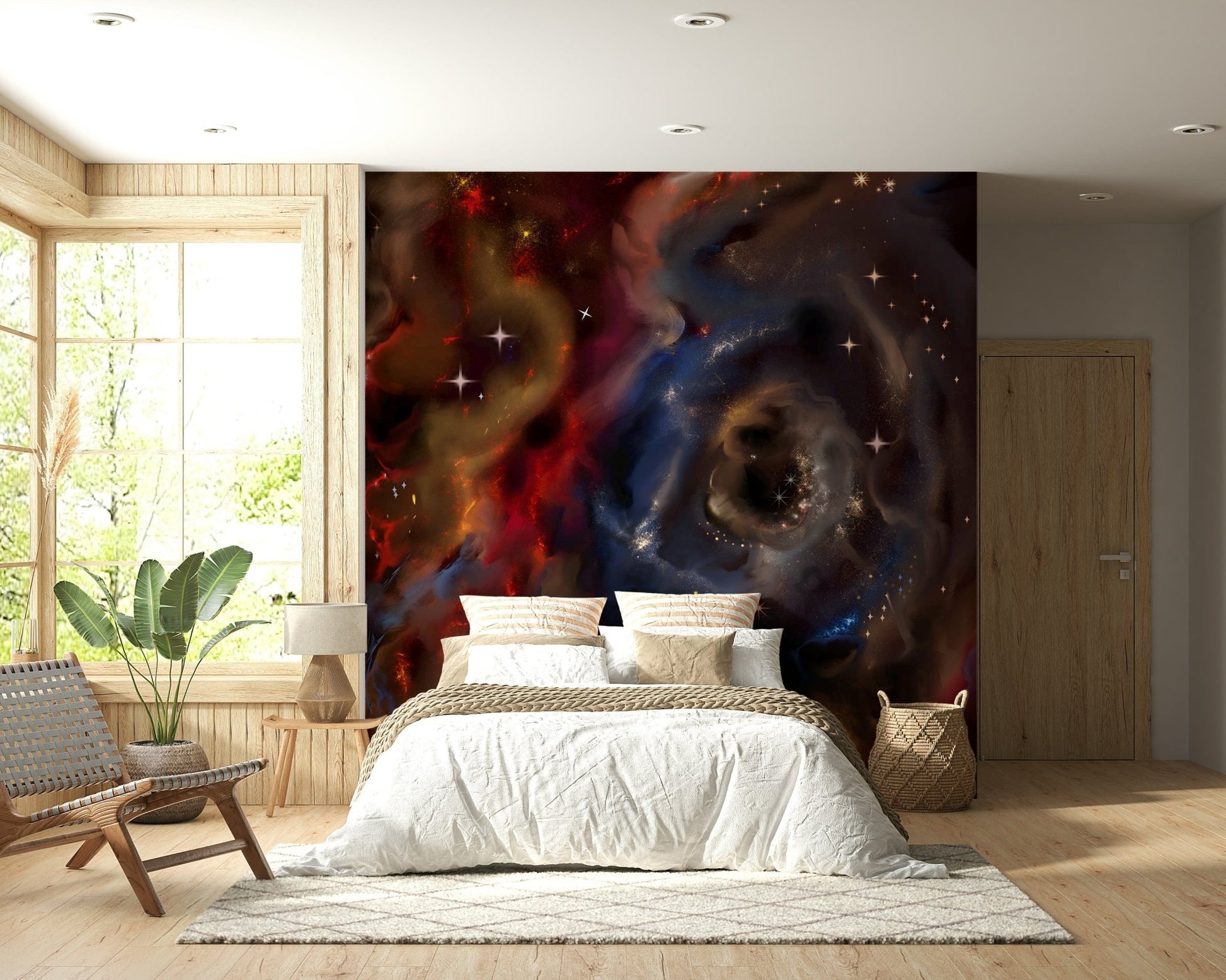 Artistic Nebulae Cascade deep sky view wallpaper.