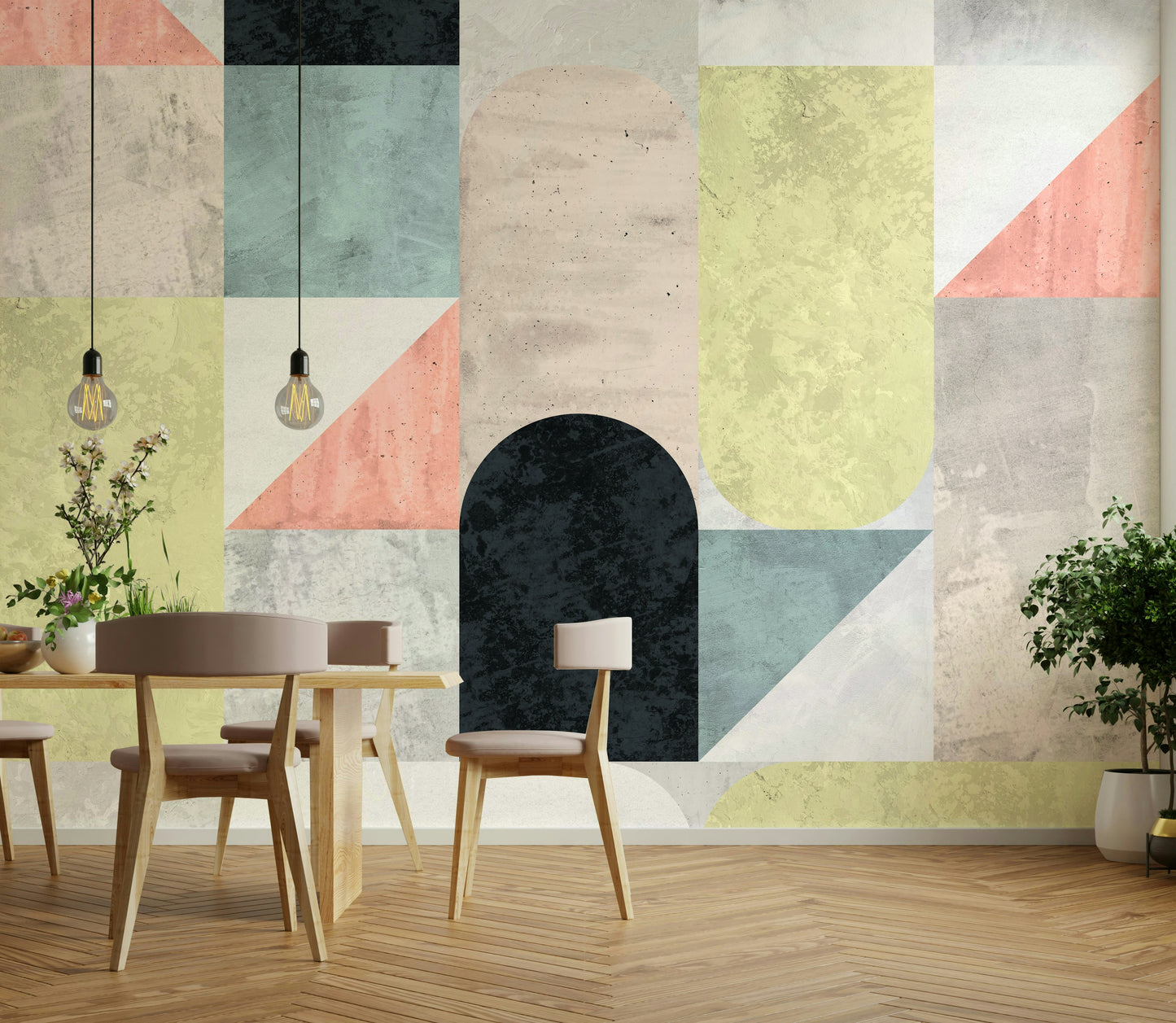 Structured wallpaper for walls

