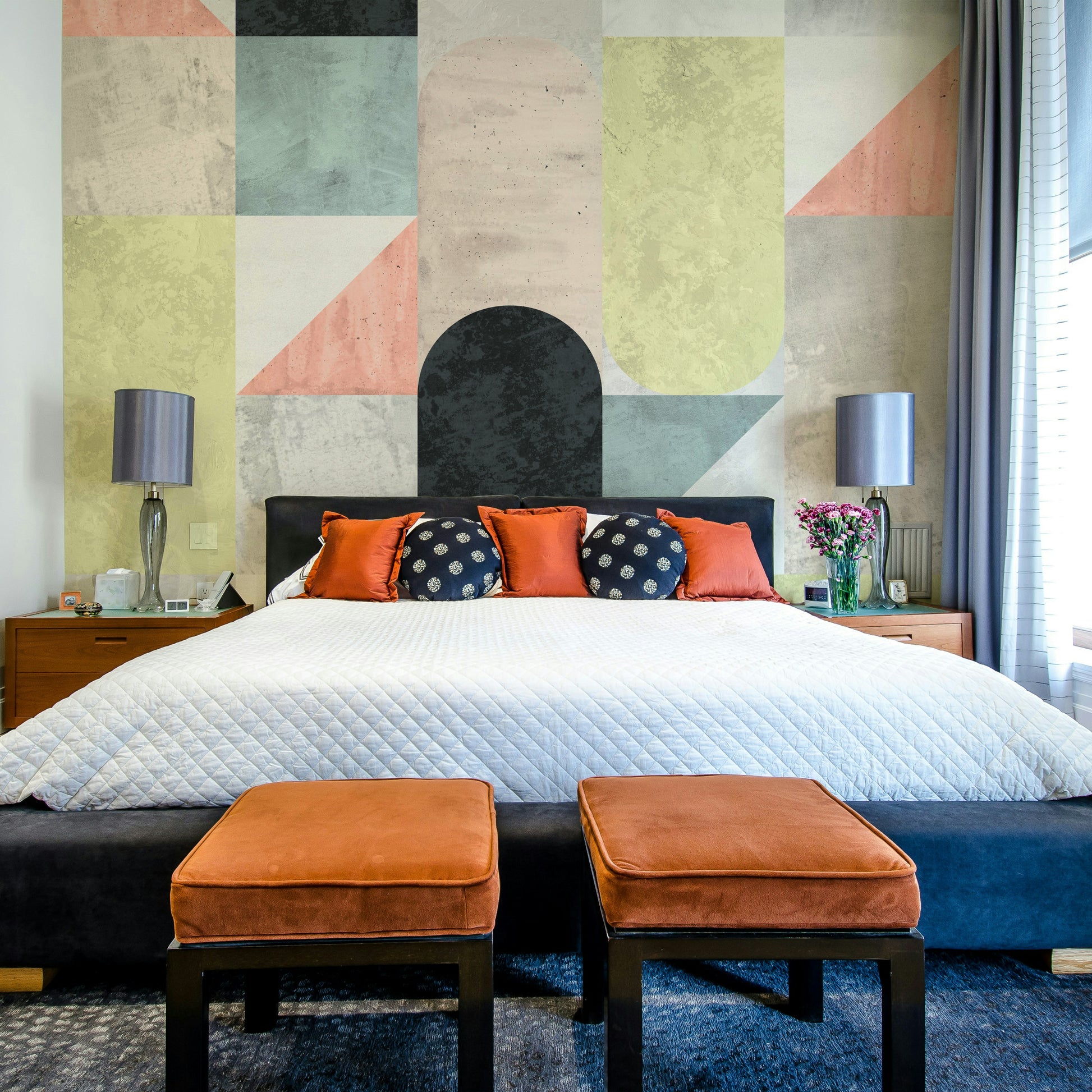 Abstract modern art wall mural

